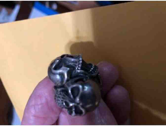 Silver Dual Skull Rings