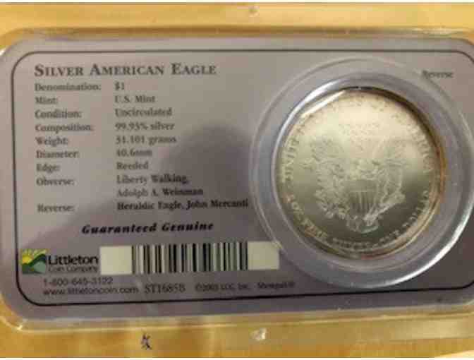 One Troy Ounce Silver - 2004 American Eagle #3