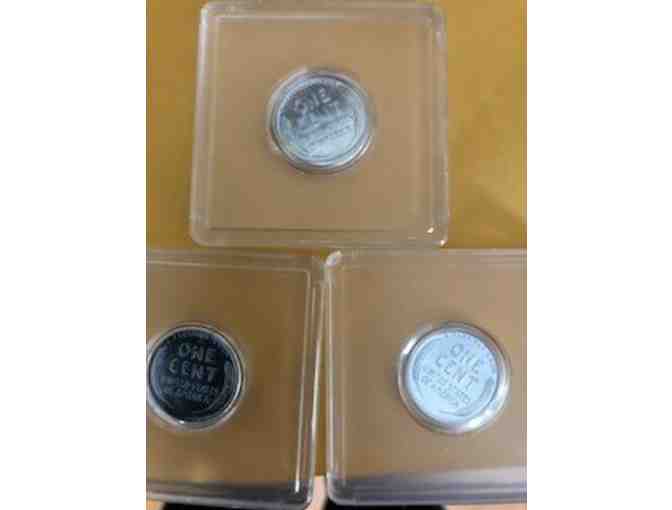 1943 Steel Pennies--P, D & S