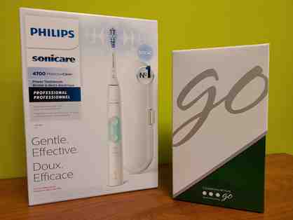 Sonicare Toothbrush and Teeth Whitening Package