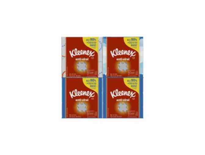 52359-01: Kleenex Anti-Viral Facial Tissues, 12 Cube Boxes package