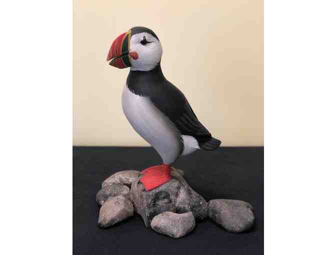 Hand carved Puffin