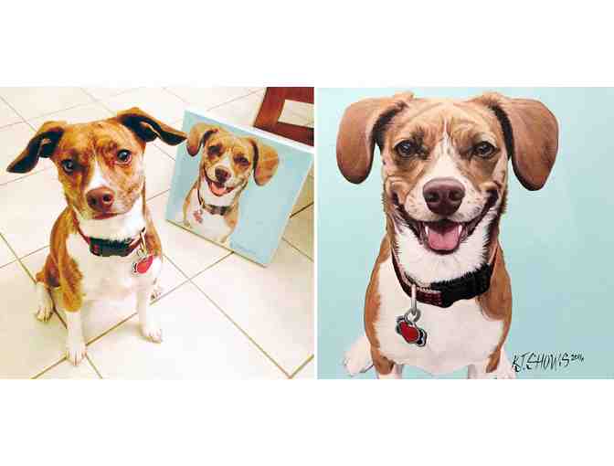 Custom Pet Portrait by Kelly Jo Shows  8' X 8'  $125 Value