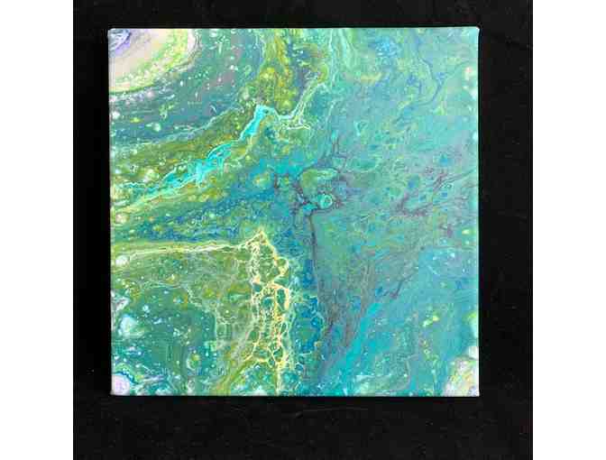 Acrylic painting, lamp-work glass earring & beach rock necklace  $125 value