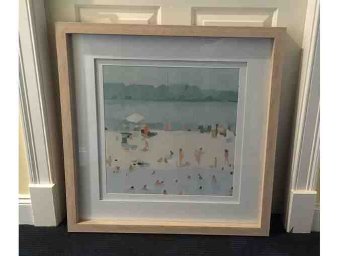 Framed Giclee Print: Sea Glass Sandbar