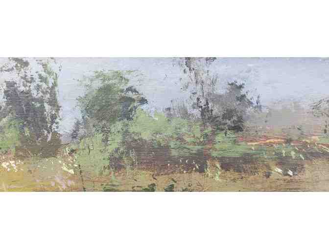 Lizzie Abelson 'Kennebunk Plains no. 3' framed acrylic on hardboard