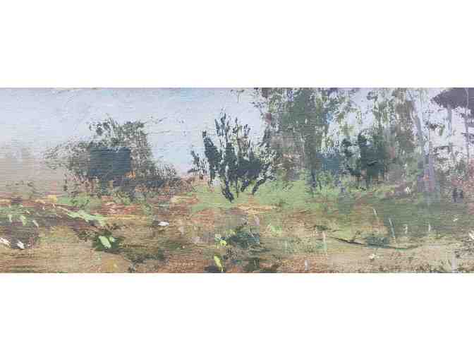 Lizzie Abelson 'Kennebunk Plains no. 3' framed acrylic on hardboard