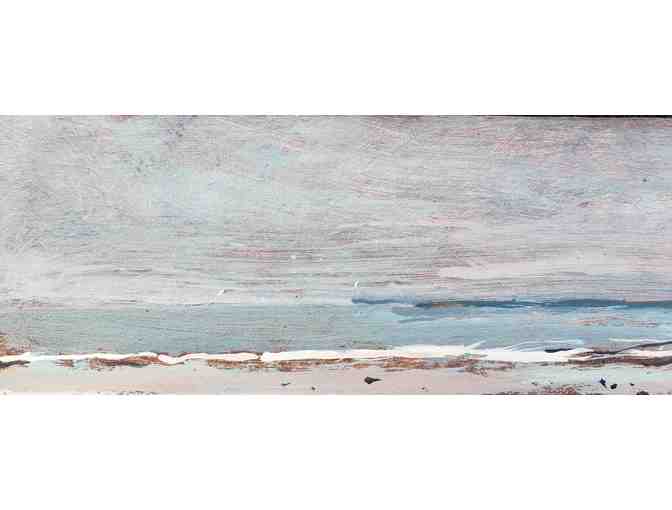 Lizzie Abelson 'Parson's Beach' Acrylic on hardboard