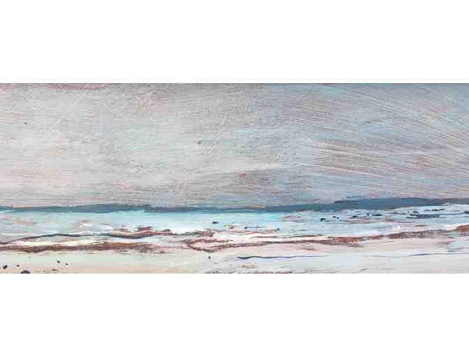 Lizzie Abelson 'Parson's Beach' Acrylic on hardboard