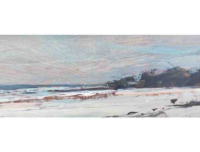 Lizzie Abelson 'Parson's Beach' Acrylic on hardboard