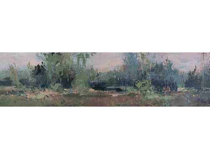 Lizzie Abelson 'Kennebunk Plains no. 1' framed acrylic on hardboard