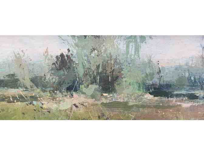 Lizzie Abelson 'Kennebunk Plains no. 1' framed acrylic on hardboard