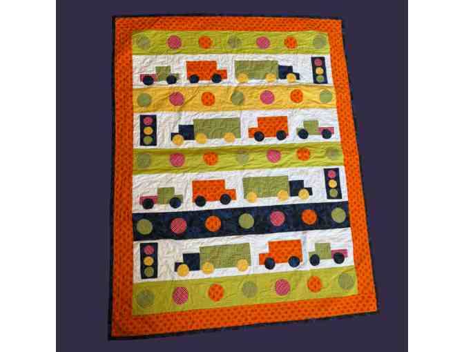"City Streets" Toddler-Sized, Handmade Quilt - Photo 1