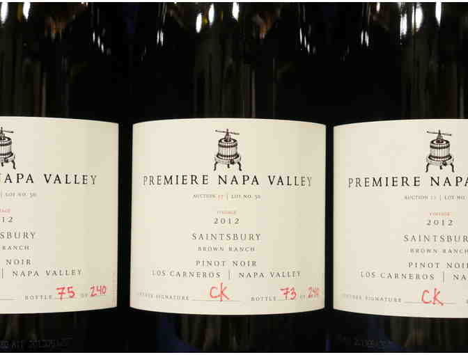 6 Bottles 2012 Premiere Napa Valley Auction Saintsbury-Brown Pinot Noir, WineBid.com, Napa