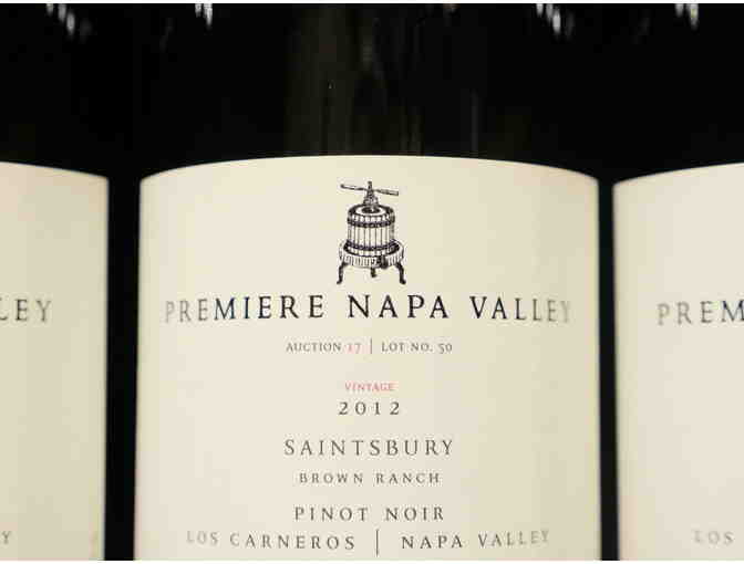 6 Bottles 2012 Premiere Napa Valley Auction Saintsbury-Brown Pinot Noir, WineBid.com, Napa