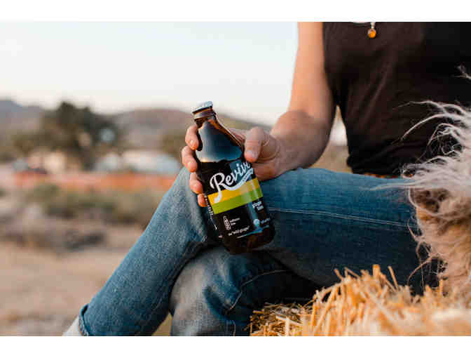 6 Cases, 12 Ounce - 6 Pack Organic Raw Kombucha, Revive Kombucha, Petaluma