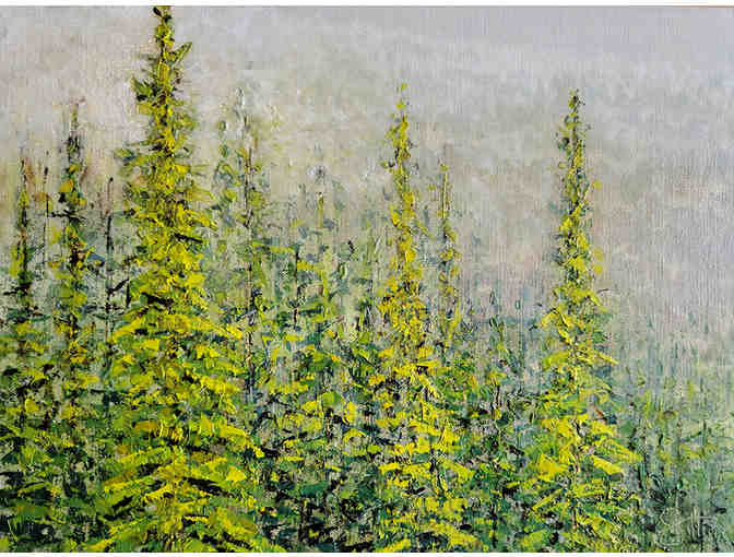 Breaking Through the Coastal Fog (original oil on canvas)