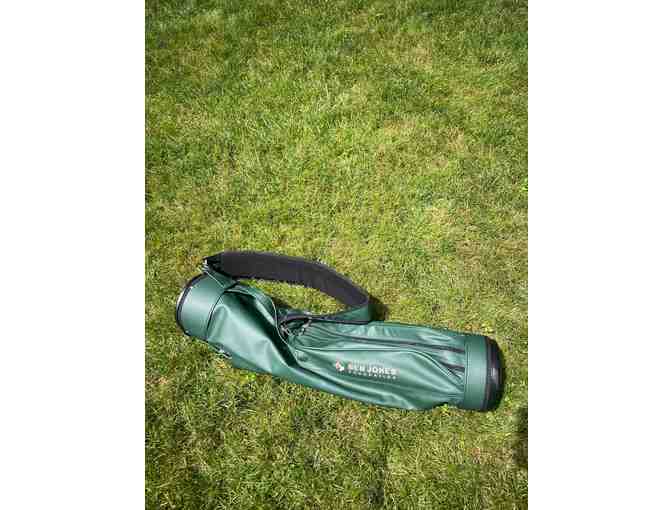 Ben Jones Foundation Embroidered Leather Golf Bag - Forest Green
