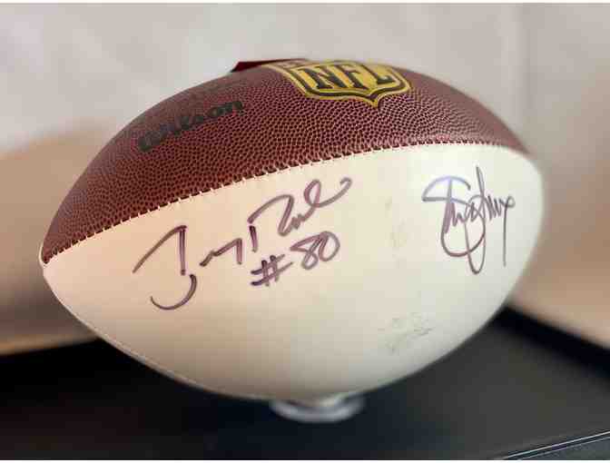 Autograph Football by Jerry Rice and Steve Young