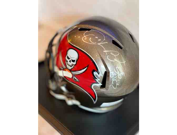 Derrick Books Autographed Tampa Bay Bucs Helmet