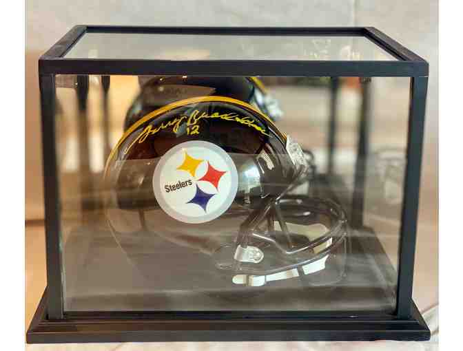 Autographed Pittsburgh Steeler Football Helmet by Terry Bradshaw