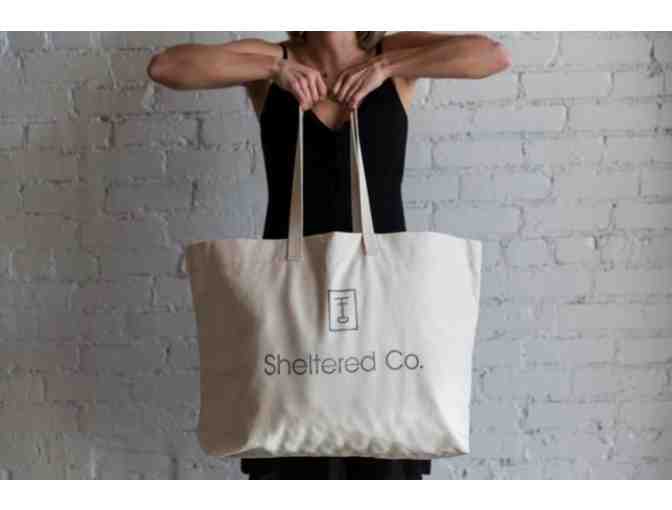 Sheltered Co. Weighted Blanket and Travel Bag