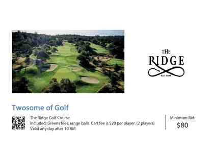 The Ridge Golf Course Twosome
