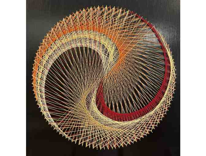 String Art Project by the Quince Class (6th grade)