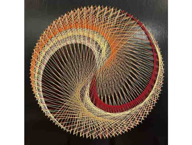 String Art Project by the Quince Class (6th grade)