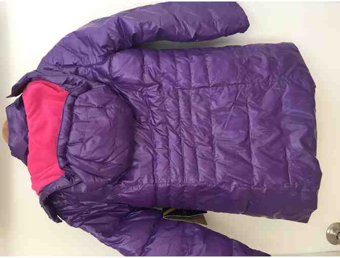 Versace Italia 1969 Sportivo SRL Purple Shiny Warm Puffer Coat Girls Size 10/12
