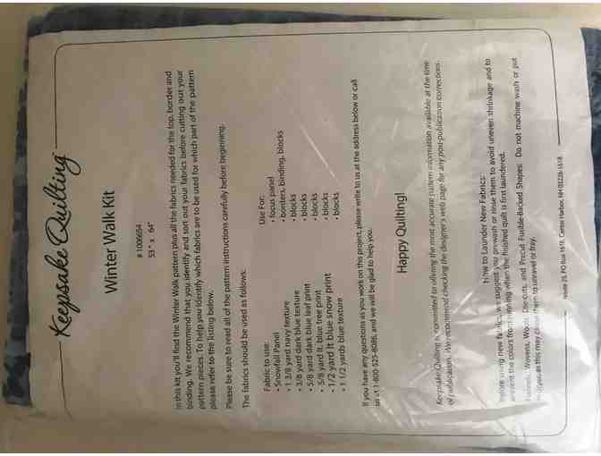 Winter Walk Quilt Kit