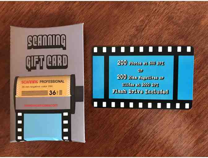 Gift Card for Photos/Slides/Negatives converted to digital