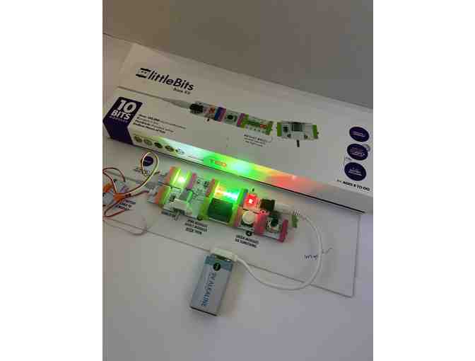 Little Bits Kids' Electronics Learning Kit, Base Kit, 10 Bits, 8 Projects