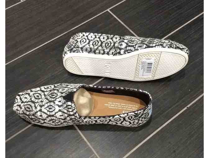 Toms Black Diamond Woven Women's Classic Alpargatas size 6