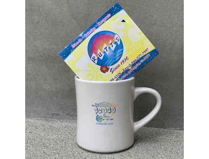Rutt's Hawaiian Cafe $25 gift card and mug
