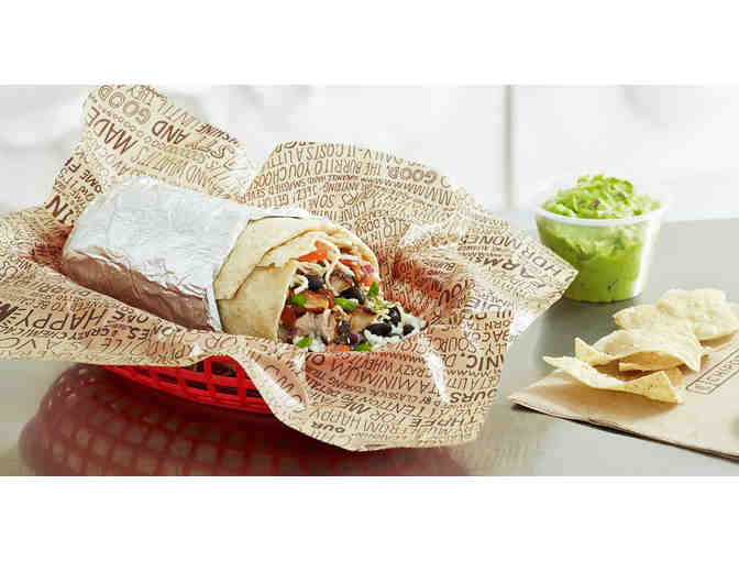 Dinner for two at Chipotle - gift card