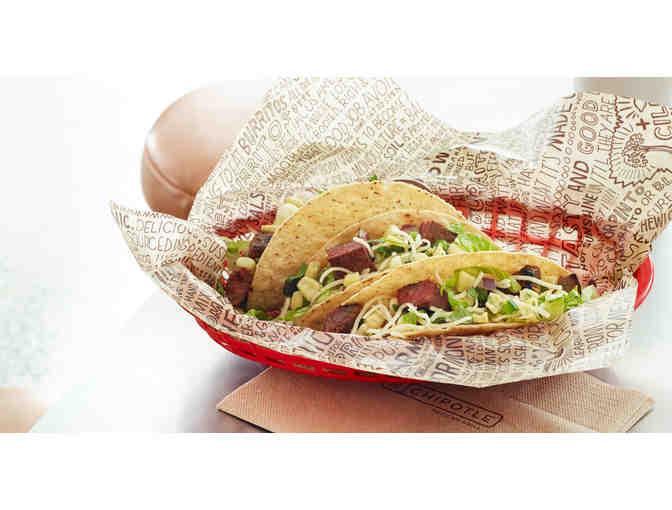 Dinner for two at Chipotle - gift card