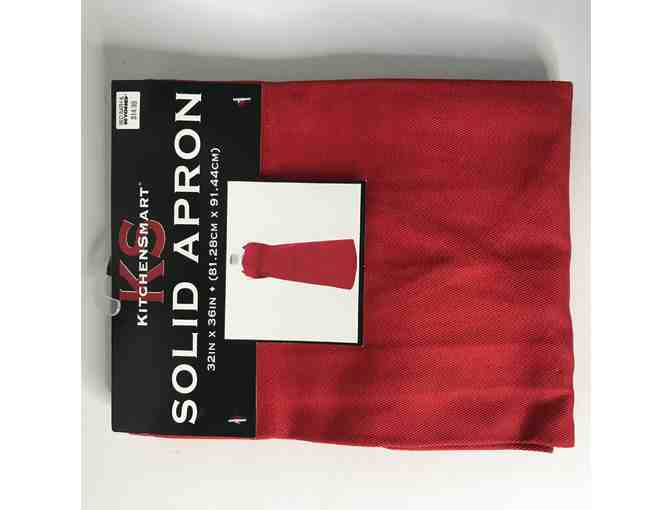 Kitchensmart Solid Apron in red