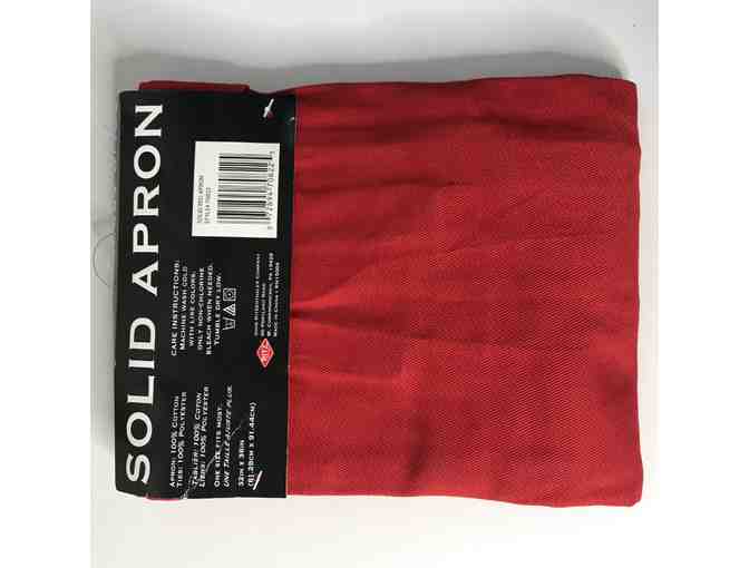 Kitchensmart Solid Apron in red