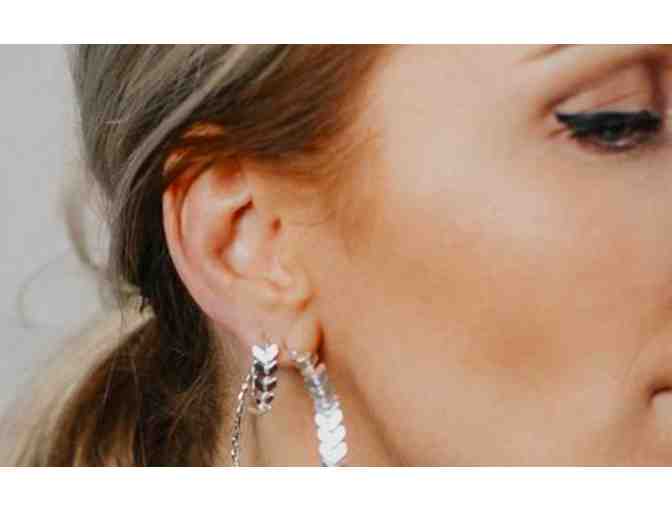 Sarah Briggs Fishtail Hoop Earrings