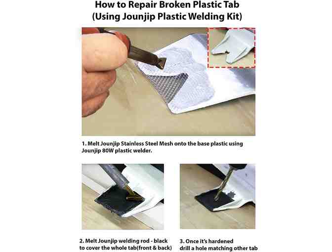 Jounjip Plastic Welding Repair Kit for Bumper, Kayak, Canoe