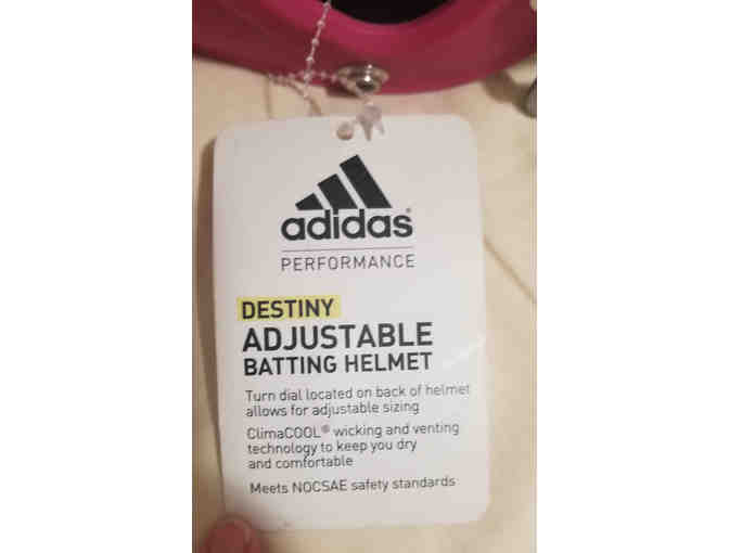 Adidas softball adjustble batting helmet (fits sizes 6 3/8 to 7 5/8)