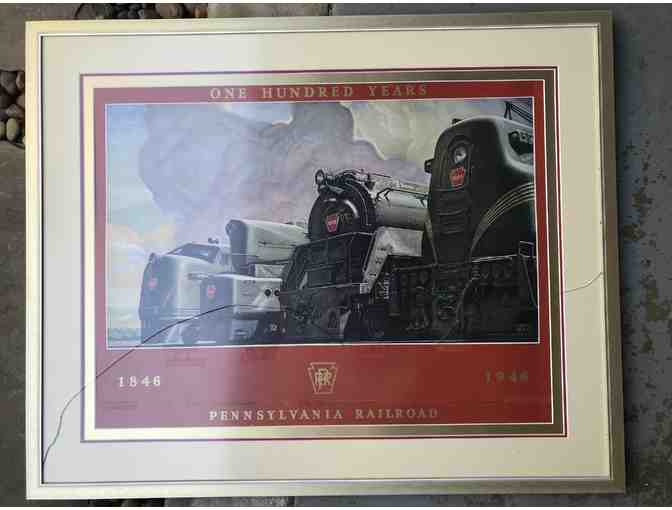 Pennsylvania RR One Hundred Years Framed Artwork