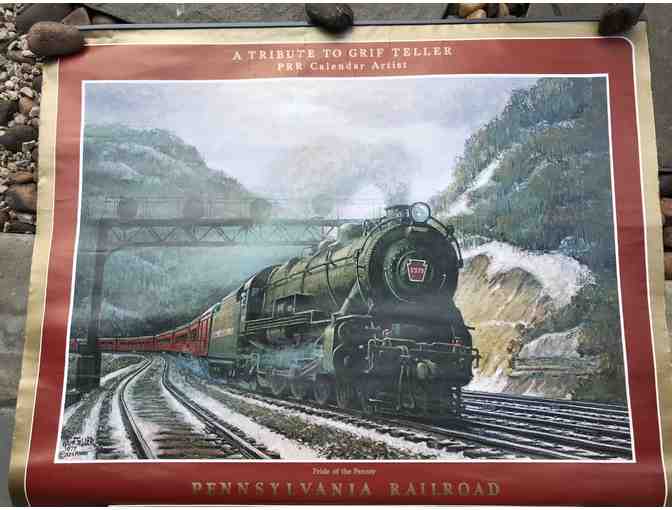 1980 Original Pennsylvania Railroad Calendar A Tribute to Grif Teller PRR Calendar Artist