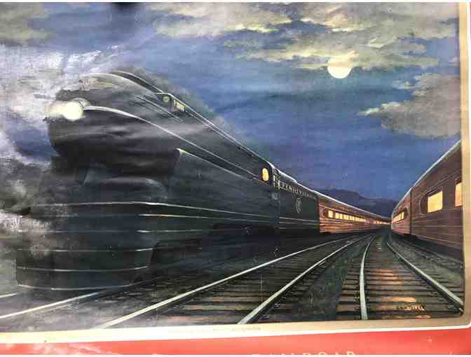 Grif Teller Pennsylvania Railroad Leaders of the Fleet of Modernism Vintage Poster