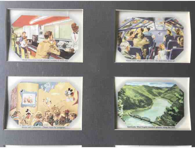 Vintage Chesapeake and Ohio Framed Calendar Artwork