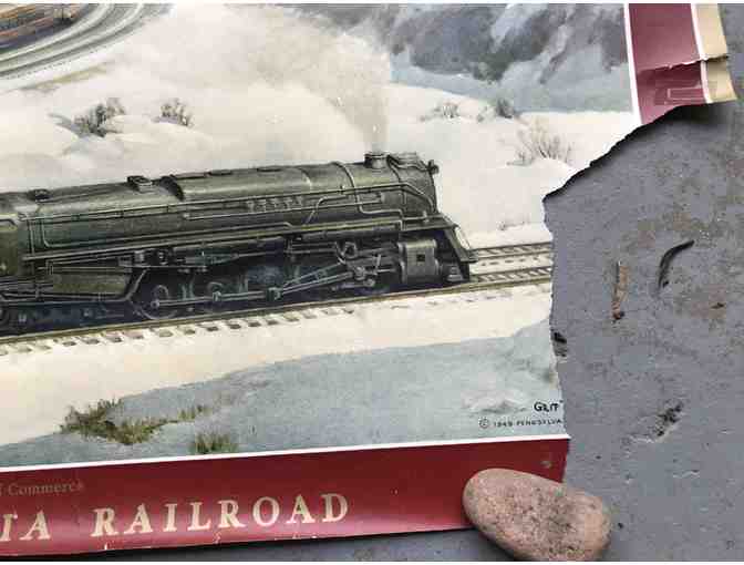 Original Pennsylvania Railroad Vintage 1950 Grif Teller CROSSROADS OF COMMERCE