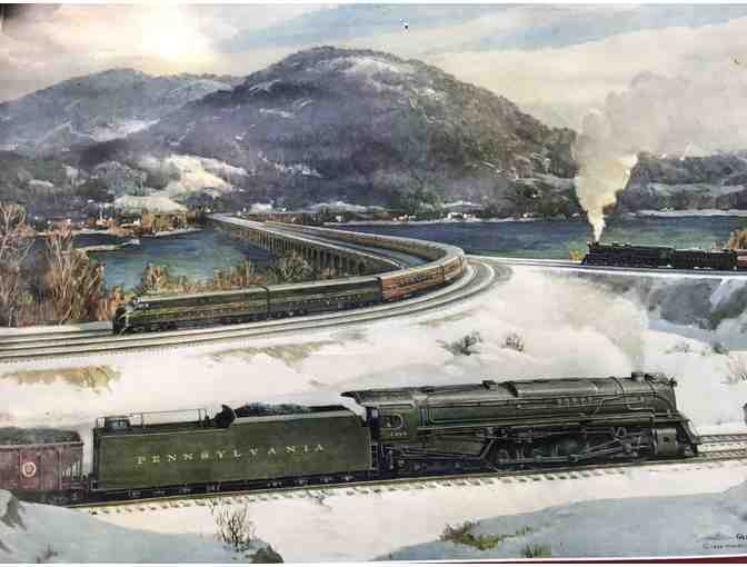 Original Pennsylvania Railroad Vintage 1950 Grif Teller CROSSROADS OF COMMERCE