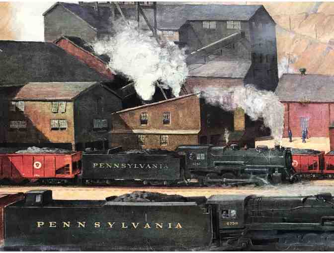 Original Pennsylvania RR Vintage 1942 Grif Teller PARTNERS IN NATIONAL DEFENSE