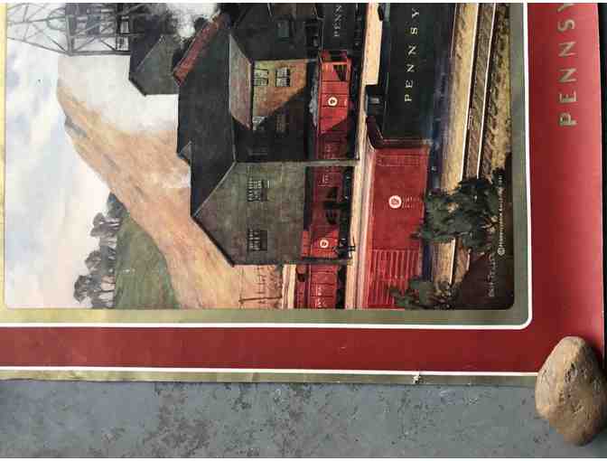 Original Pennsylvania RR Vintage 1942 Grif Teller PARTNERS IN NATIONAL DEFENSE